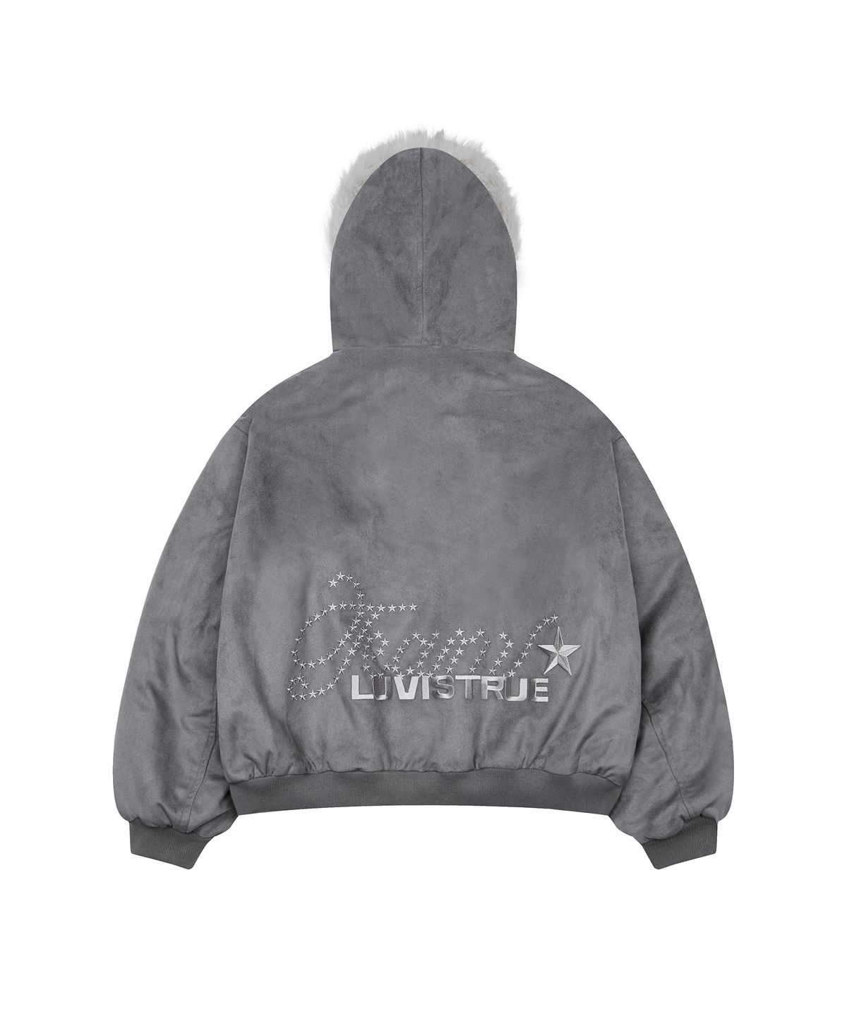 러브이즈트루(LUVISTRUE) EV REVERSIBLE FUR HOOD(GRAY)