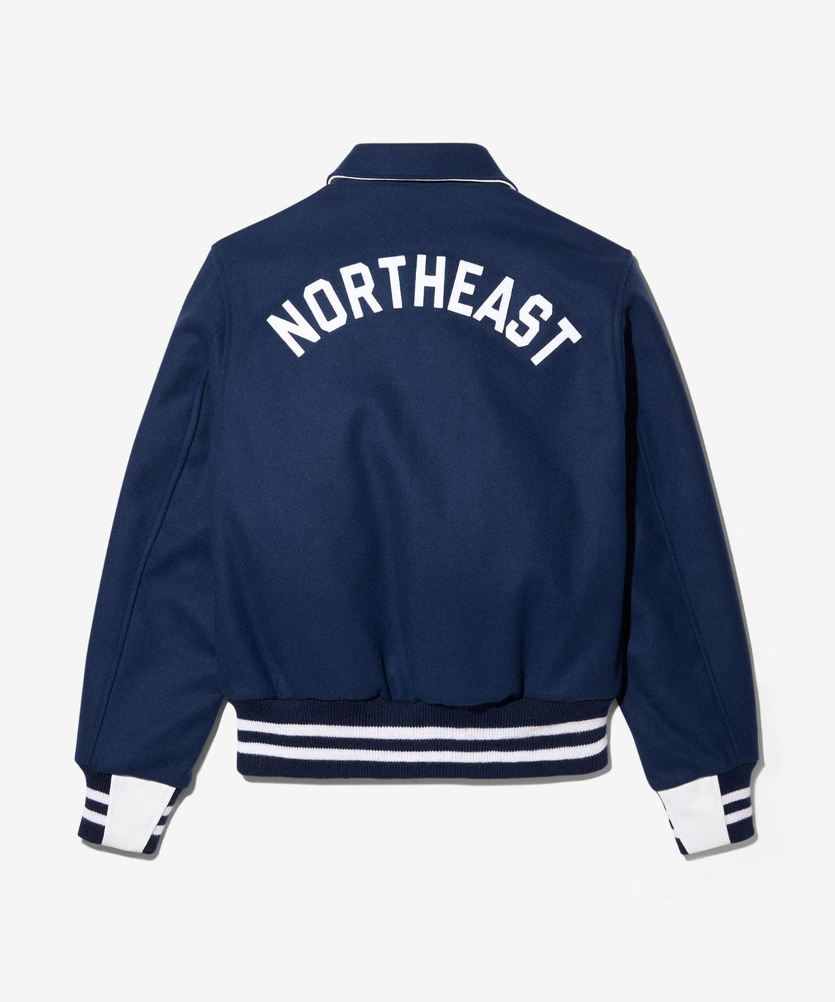 노아(NOAH) (U) 노스이스트 울 바시티 재킷 로열 화이트 NORTHEAST WOOL VARSITY JACKET ROYAL WHITE