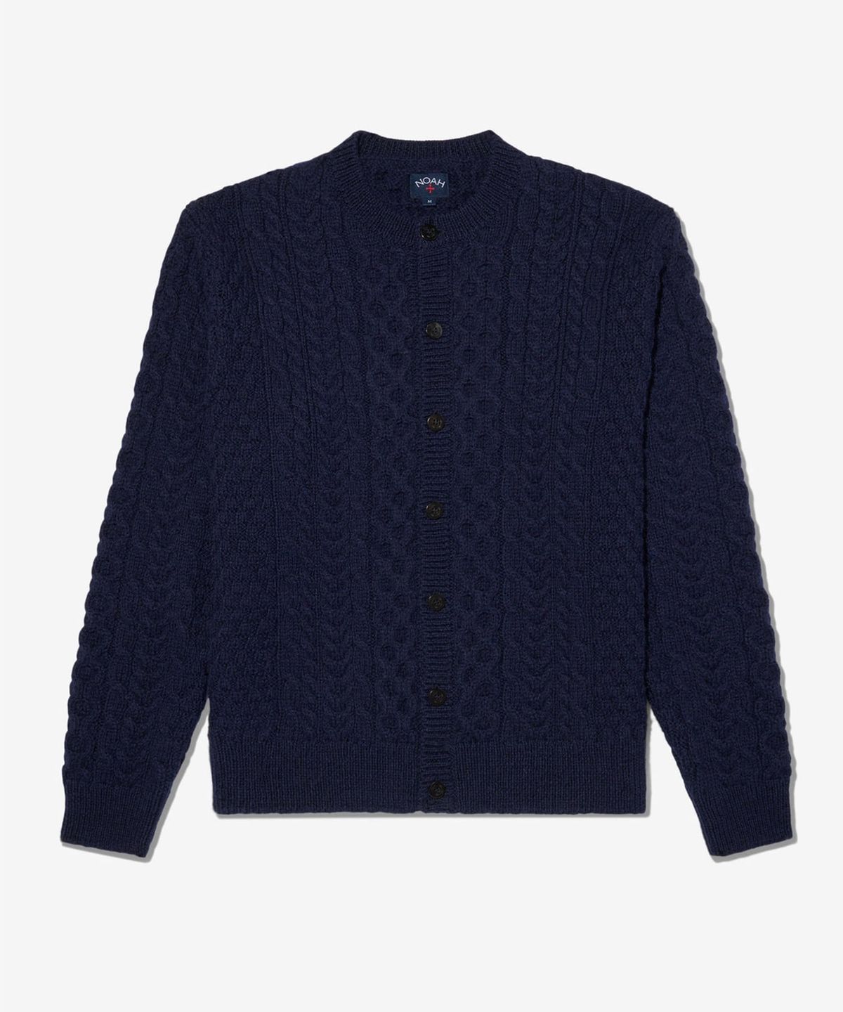 노아(NOAH) (U) 울 피셔맨 가디건 네이비 WOOL FISHERMAN CARDIGAN NAVY