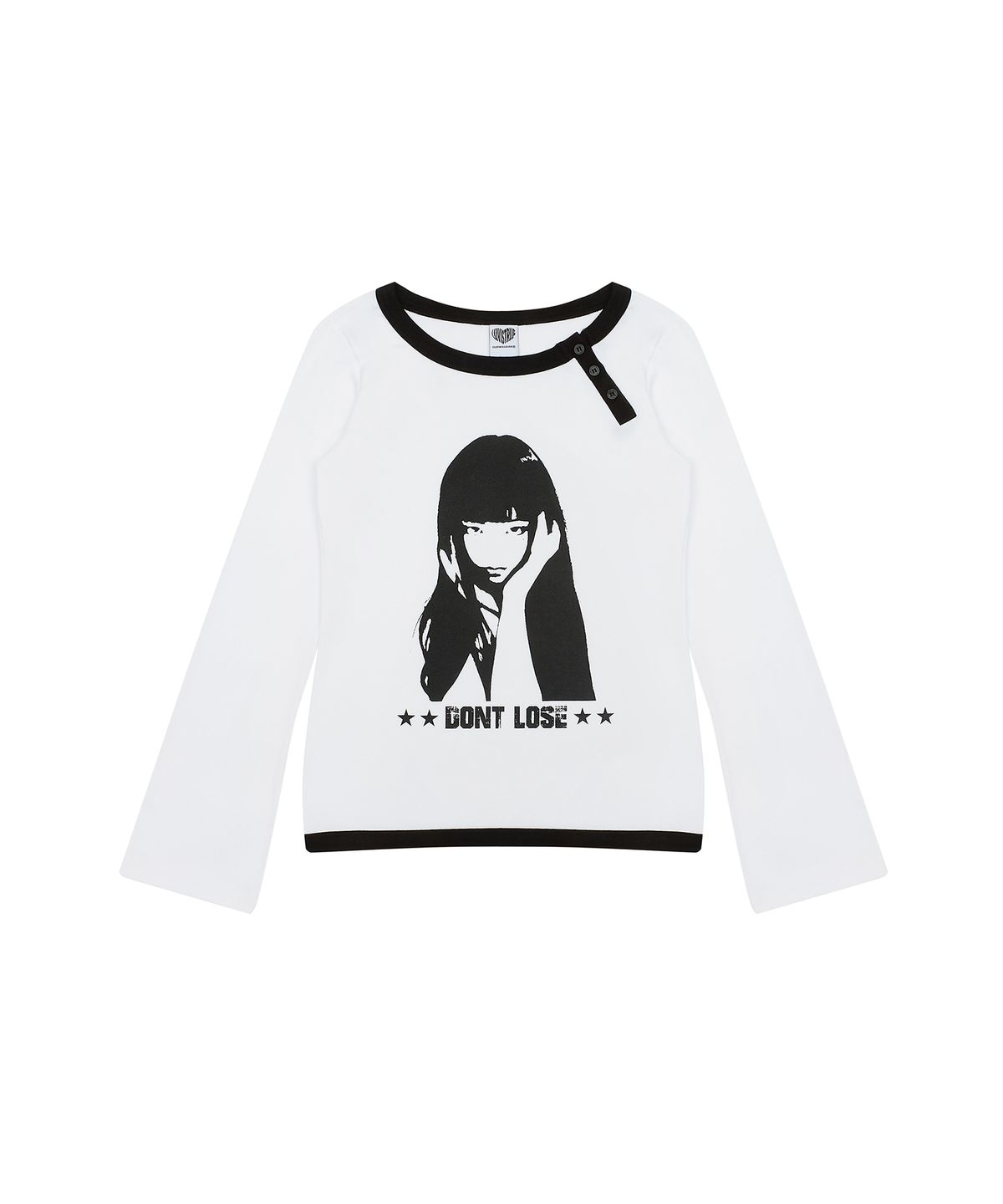 러브이즈트루(LUVISTRUE) EV BUTTON LONG SLEEVE TEE(WHITE)