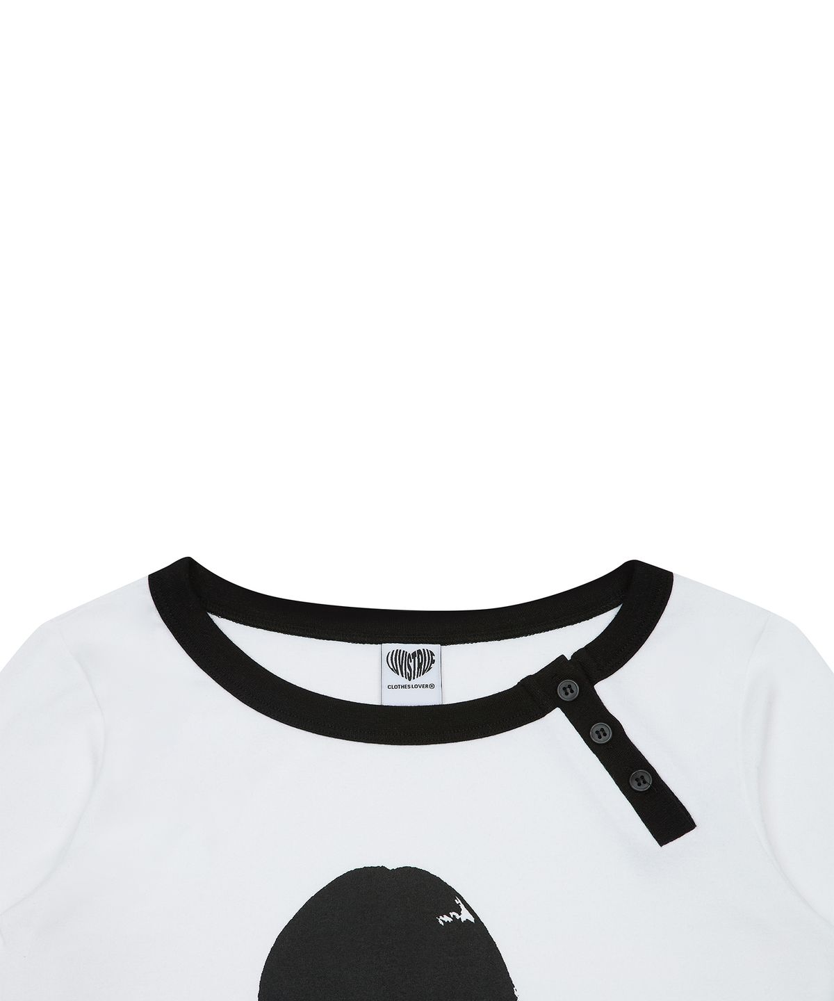 러브이즈트루(LUVISTRUE) EV BUTTON LONG SLEEVE TEE(WHITE)