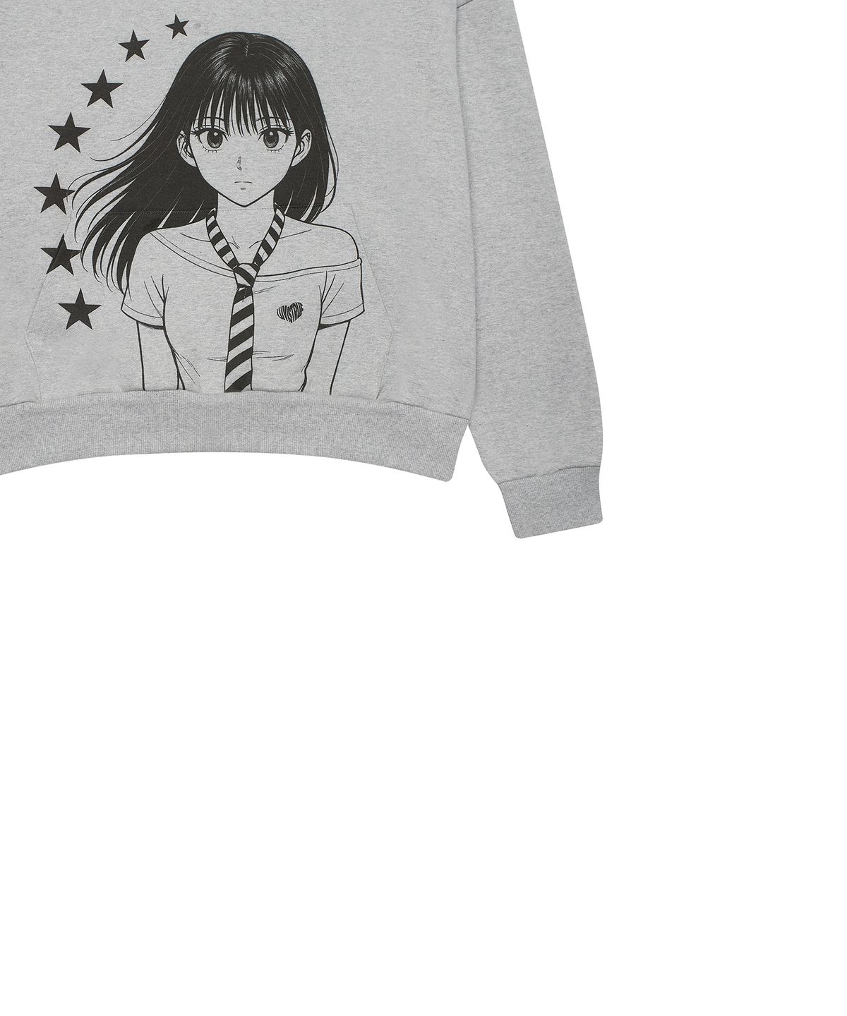 러브이즈트루(LUVISTRUE) EV STAR GRAPHIC HOODIE(GRAY)