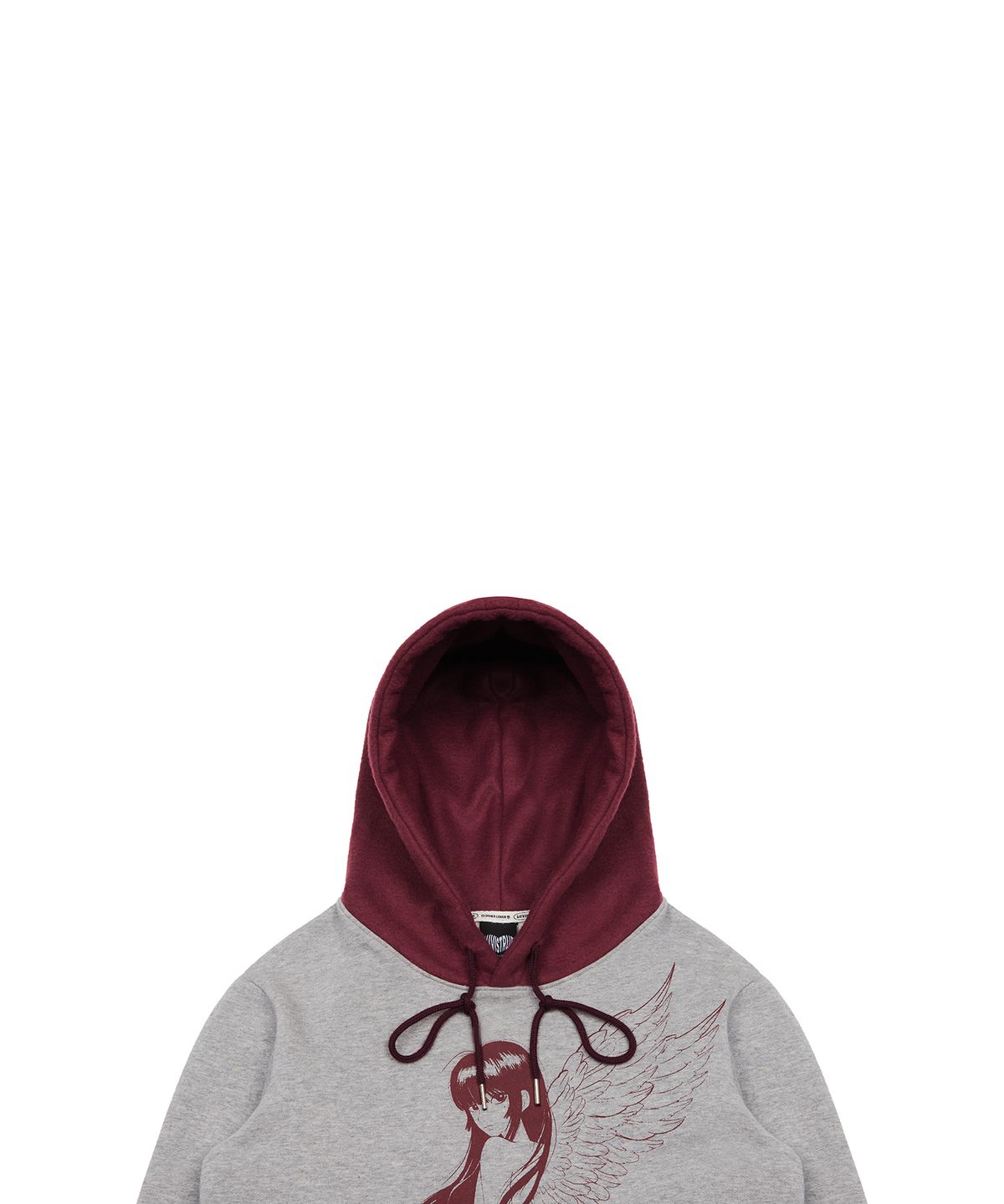 러브이즈트루(LUVISTRUE) EV ANGEL HOOD TEE(GRAY)