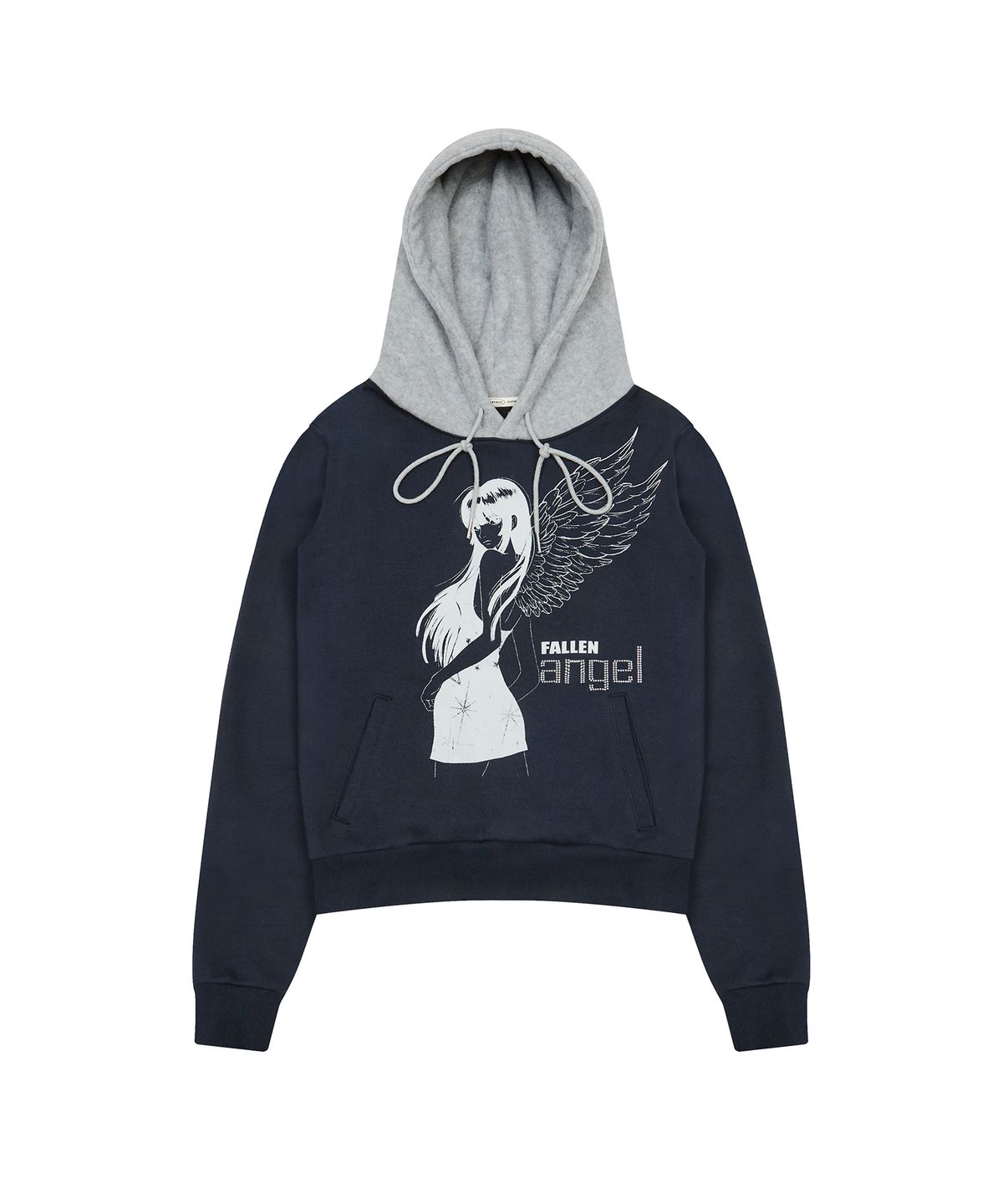 러브이즈트루(LUVISTRUE) EV ANGEL HOOD TEE(NAVY)