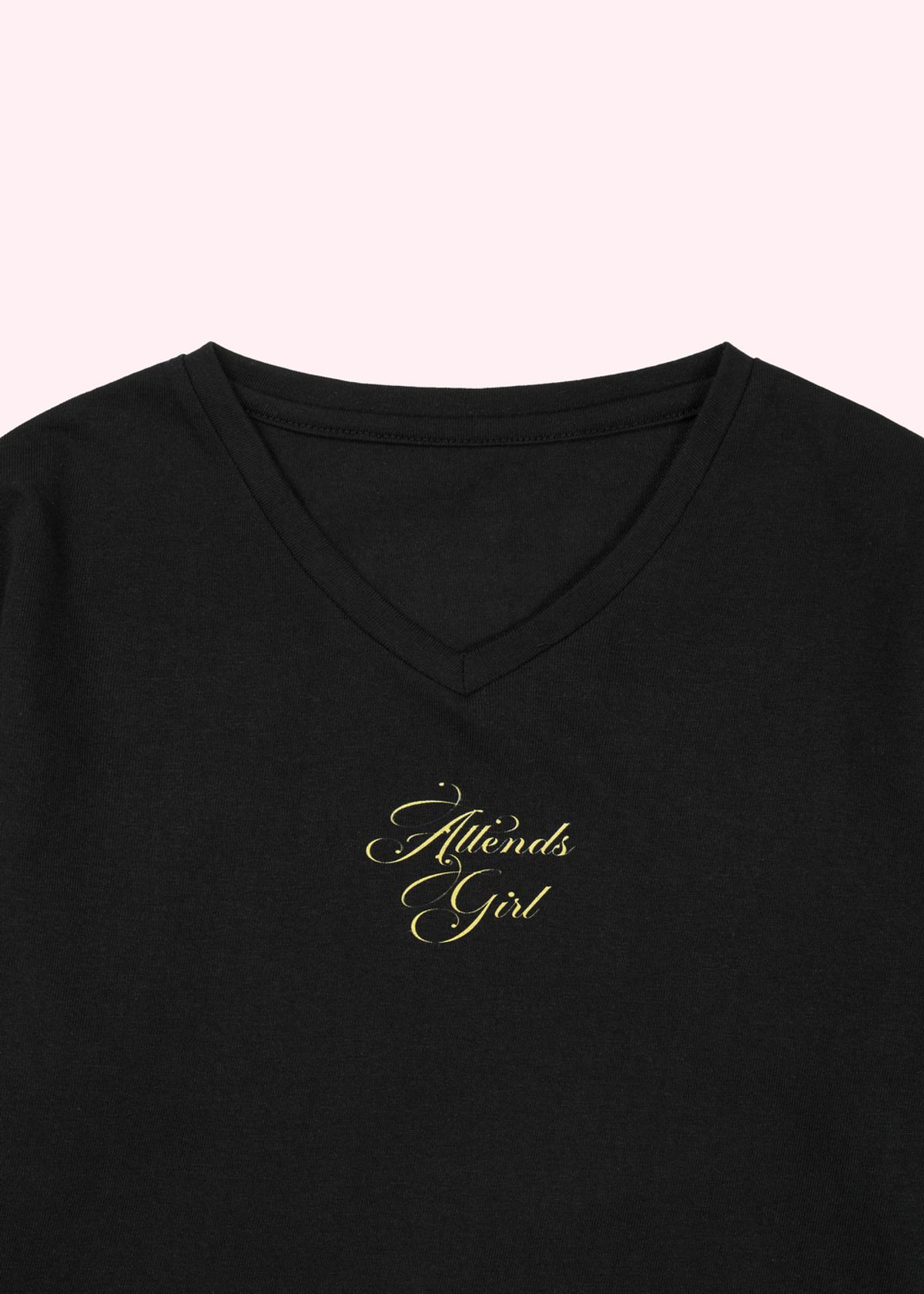 어텐즈(ATTENDS) Mama tee shirt (Black)