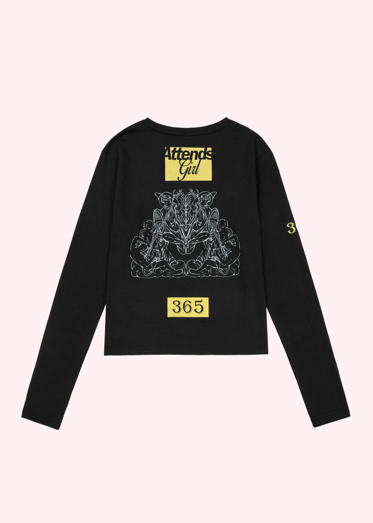 어텐즈(ATTENDS) Mama tee shirt (Black)