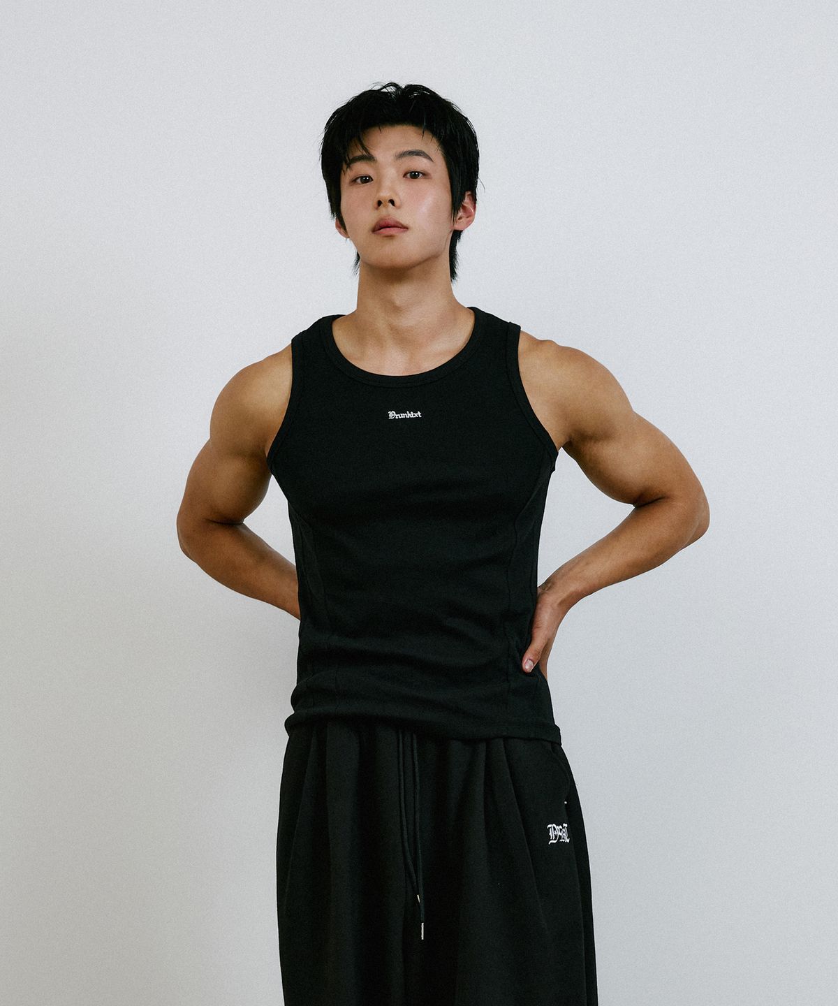 드렁크텍스트(DRUNKTXT) [2Pack] Logo Tank Top_3color