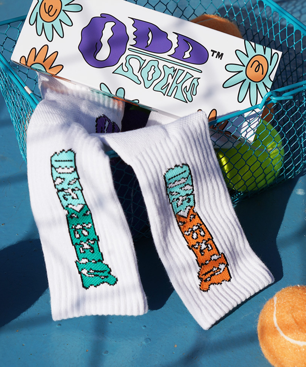 오드삭스(ODDSOCKS) [5PACK]쿨맥스 스포츠 크루 삭스 화이트 SET