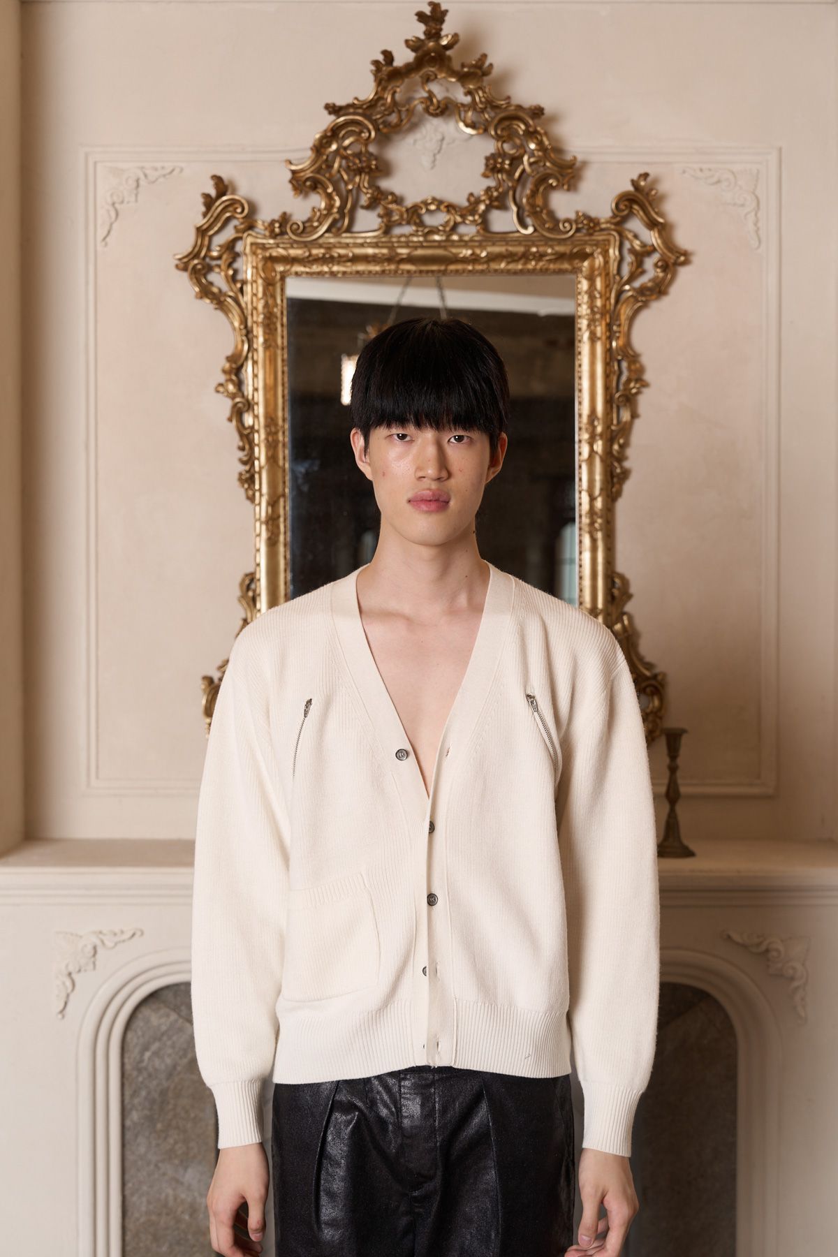 뭉제르(MOONGER) Merino Wool Zip Cardigan IV