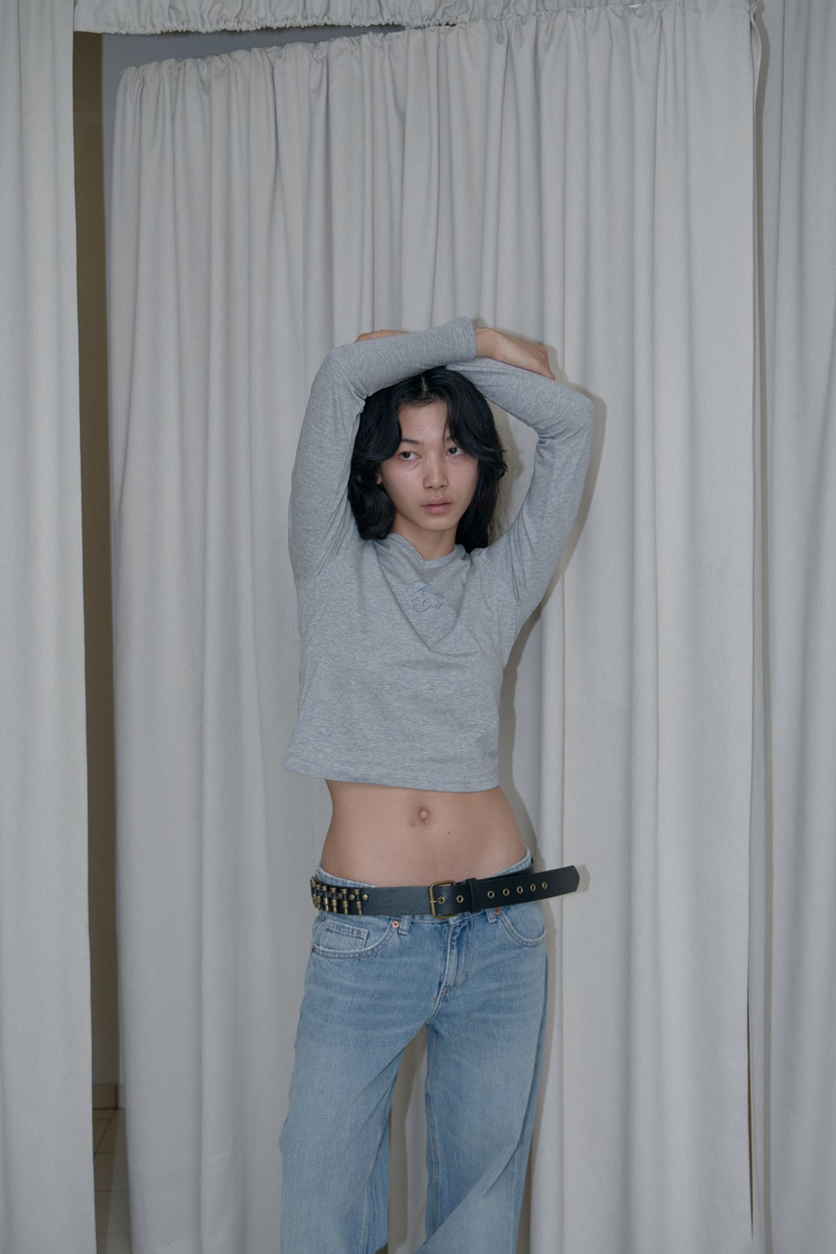 어텐즈(ATTENDS) Mama tee shirt (Gray)