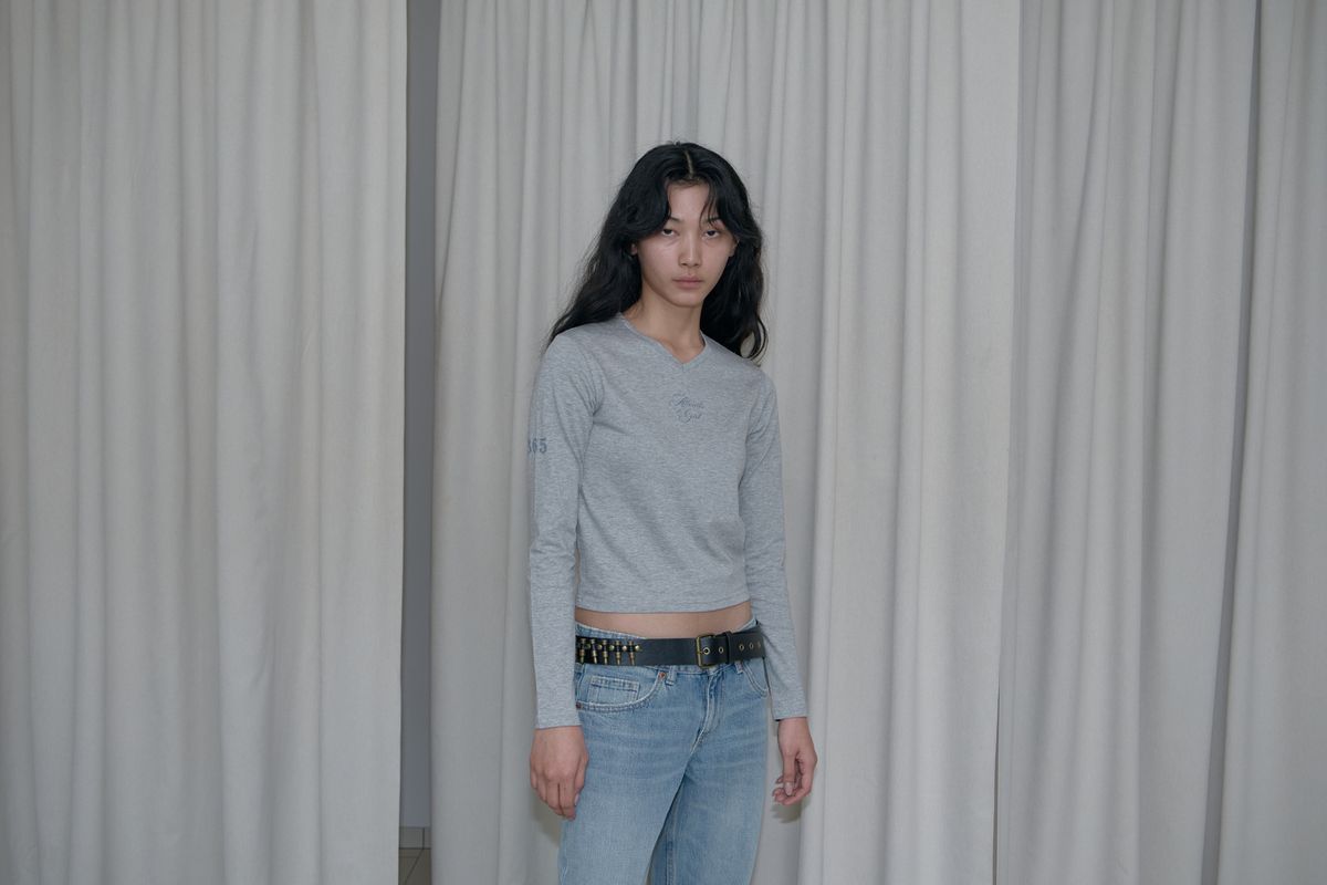 어텐즈(ATTENDS) Mama tee shirt (Gray)