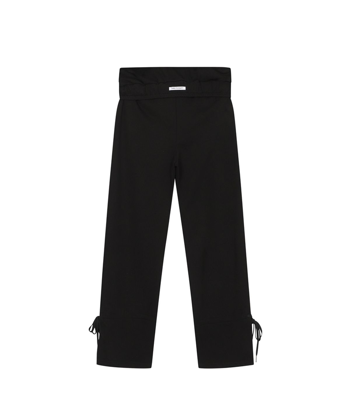 쓰리투에이티(THREE TO EIGHTY) FOLD STRING SHIRRING PANTS BLACK