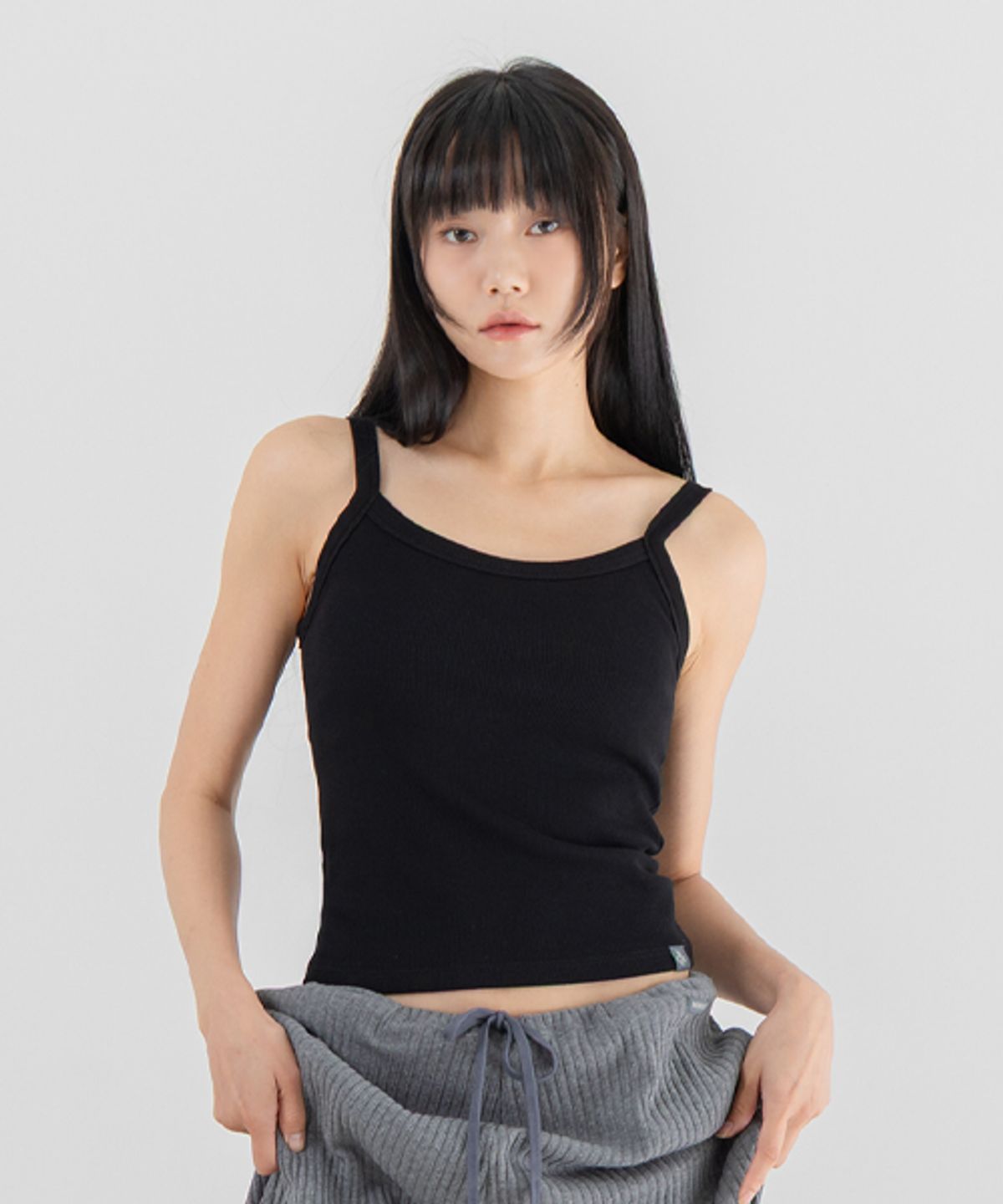 모어아웃(MOREOUT) 여성요가복 데일리 립 탱크탑 2TT5254