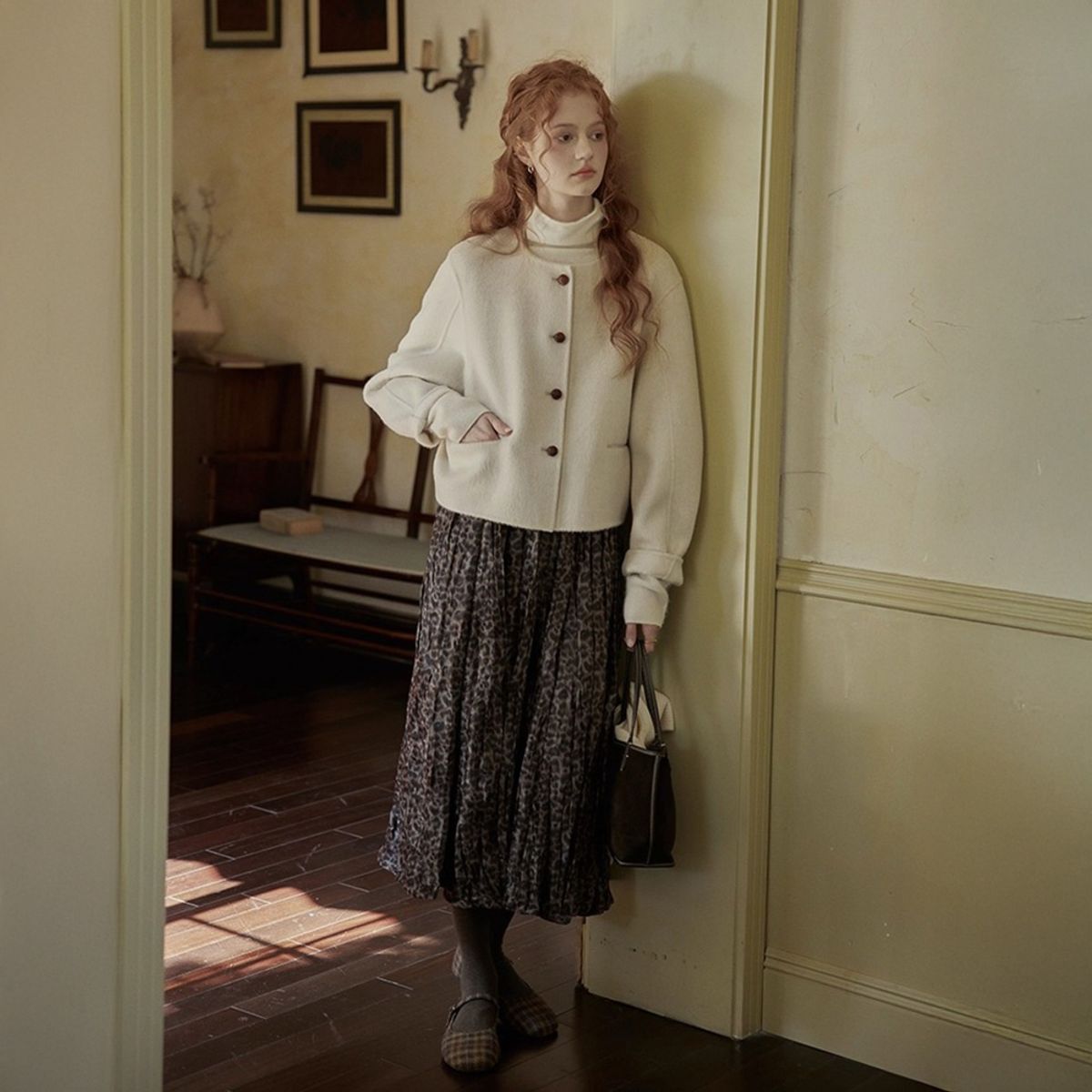 프라우드 마리(PROUD MARY) PM_Leopard banding skirt