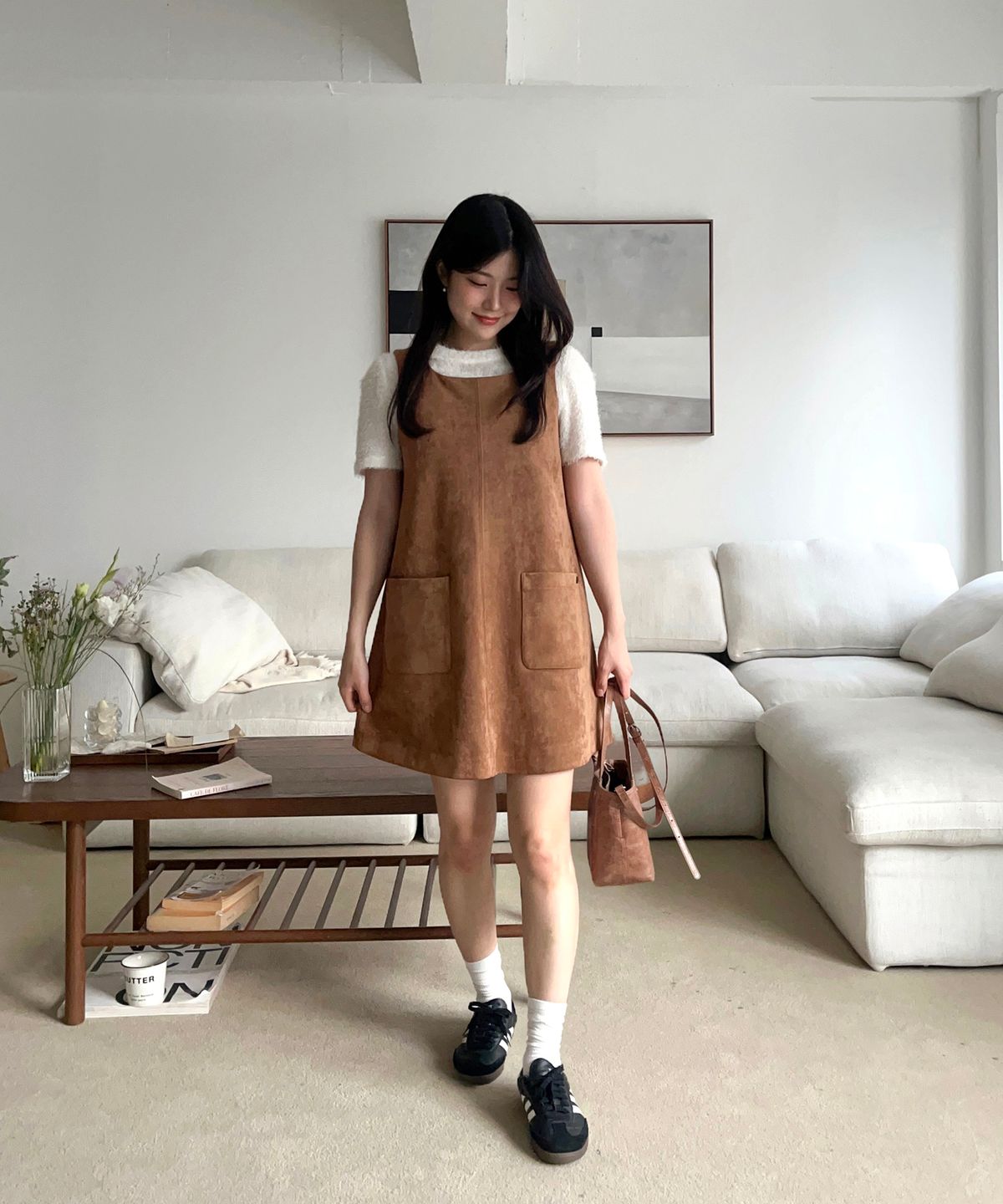 쥬시쥬디(JUCYJUDY) 스웨이드원피스 JZOP624B