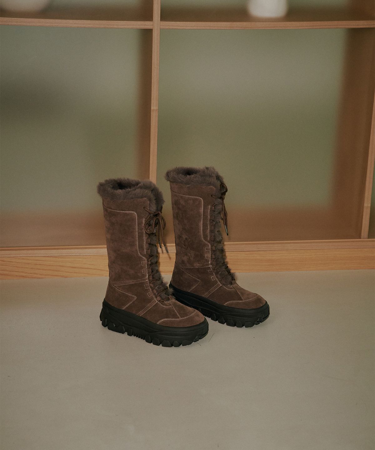 바이아덜스(BYOTHERS) Eskie platform fur boots