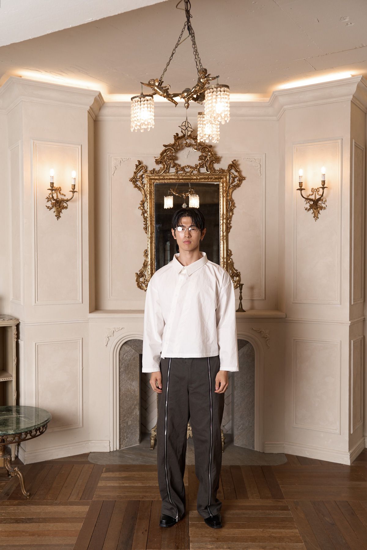 뭉제르(MOONGER) Paris 31 Long Zipper Pants