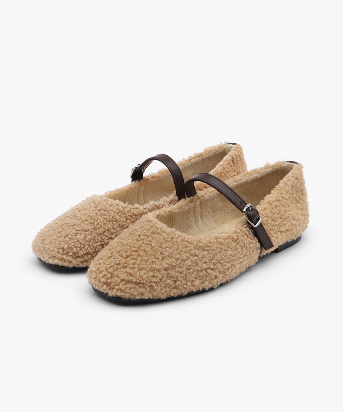 사뿐(SAPPUN) 디오네 털안감 메리제인 플랫슈즈 (1cm)