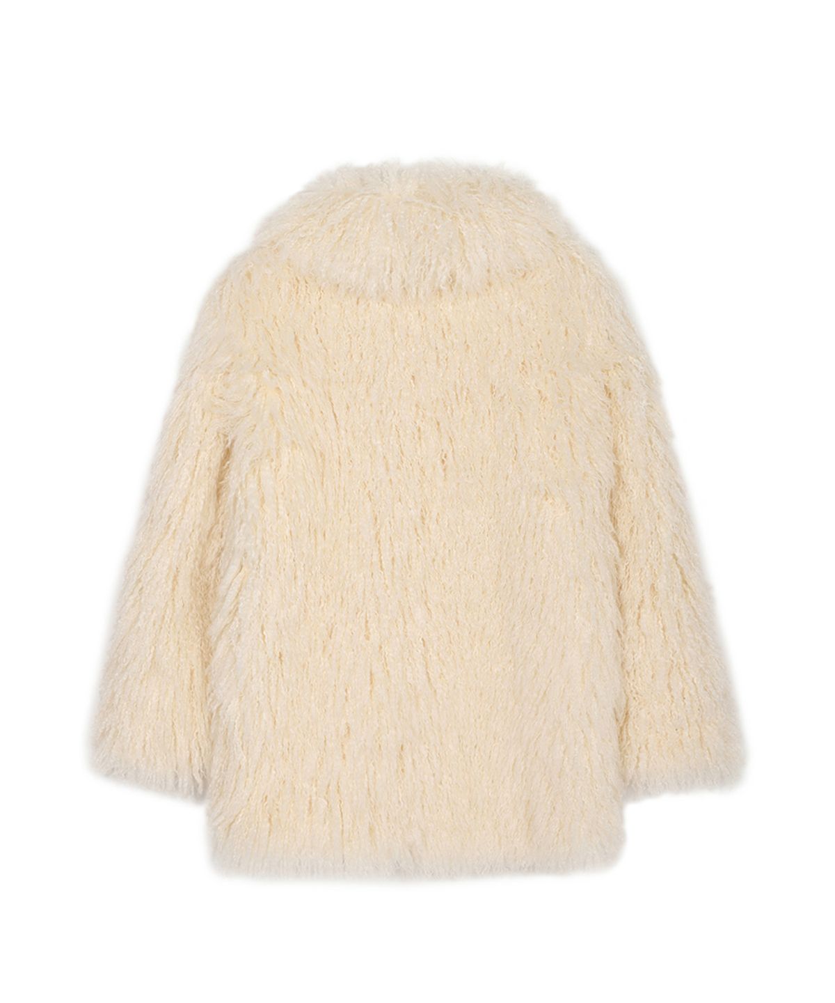 쓰리투에이티(THREE TO EIGHTY) FLUFFY FAUX-FUR JACKET IVORY