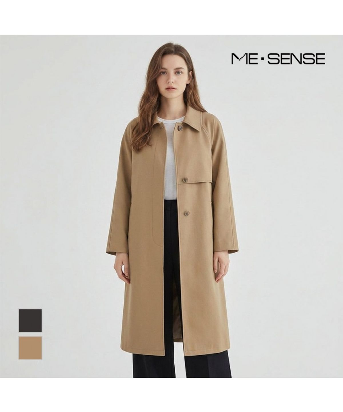 미센스(MESENSE) 벨트 롱 트렌치코트_MB49BBM101A
