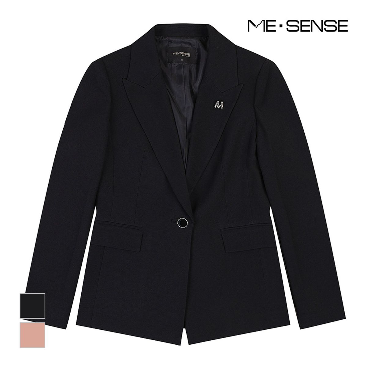 미센스(MESENSE) 테일러드 원버튼 자켓_MB4XJKM107C