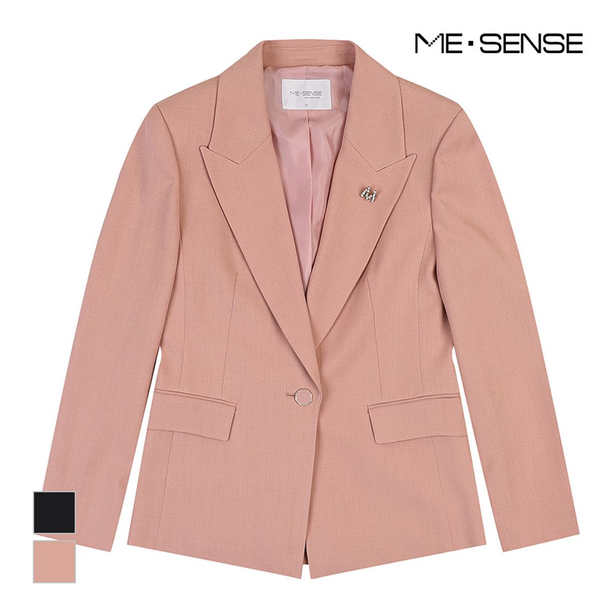 미센스(MESENSE) 테일러드 원버튼 자켓_MB4XJKM107C