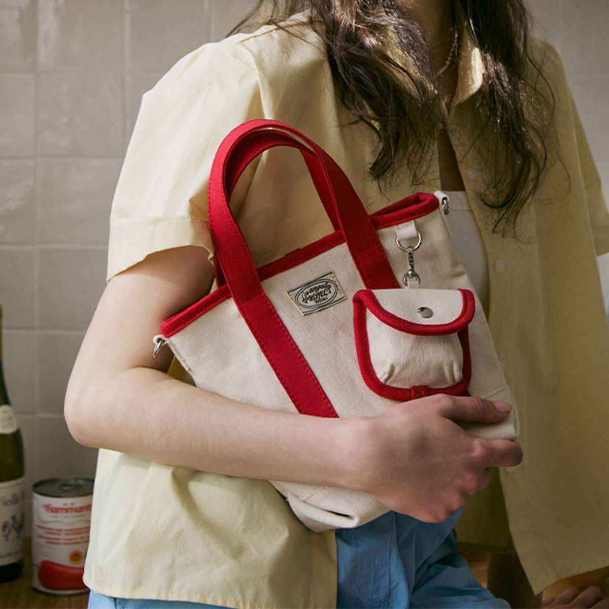 랩(LAP) EVERYDAY CANVAS TOTE BAG AR7AB401
