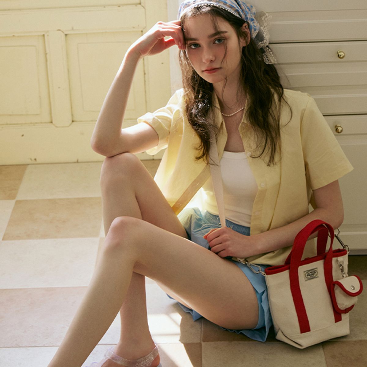 랩(LAP) EVERYDAY CANVAS TOTE BAG AR7AB401