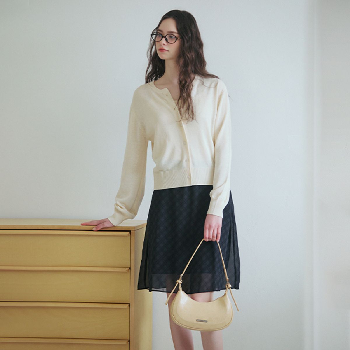 랩(LAP) STITCH POINT HOBO BAG AR7AB422