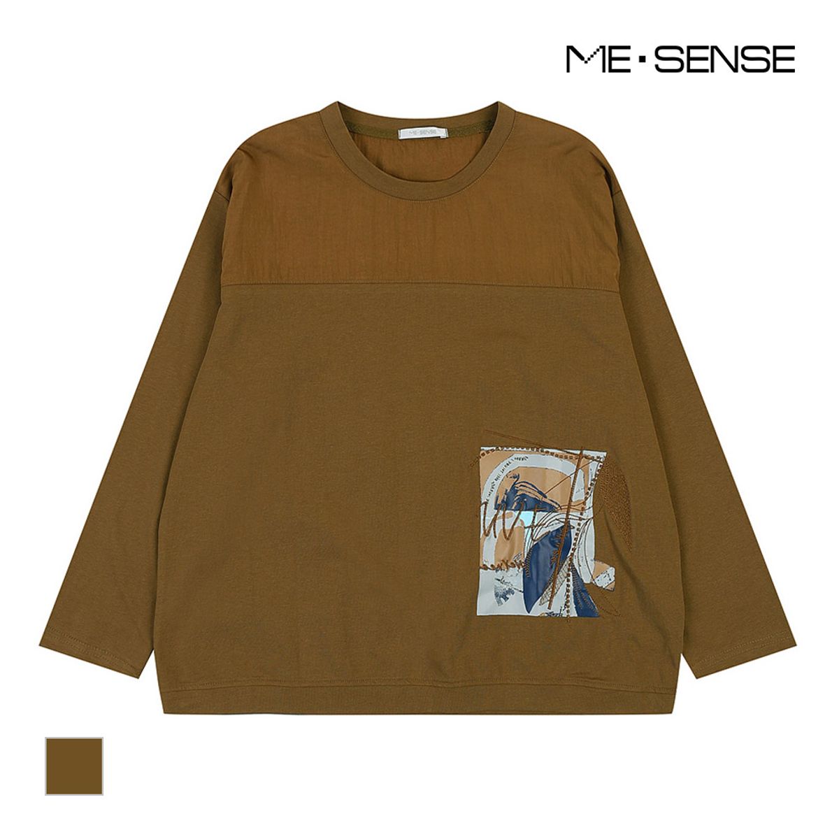 미센스(MESENSE) 배색디자인 티셔츠_MB4XTSMG03Z