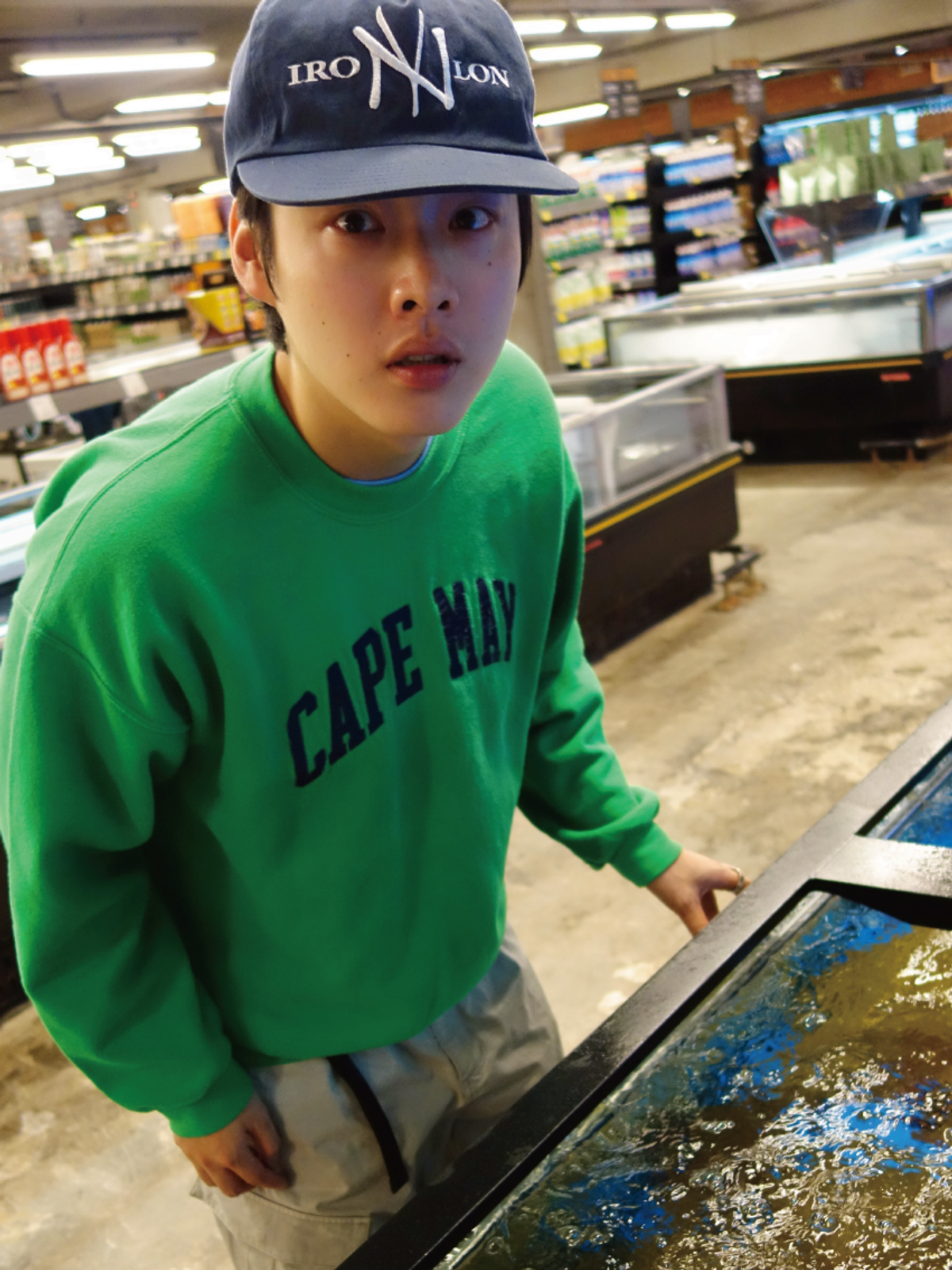 마스컴퍼니(MASCOMPANY) IRONY NYLON cap - Navy