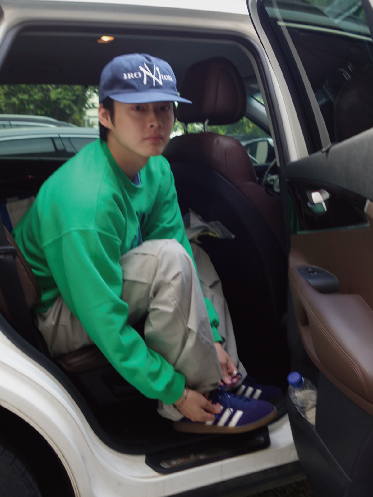 마스컴퍼니(MASCOMPANY) IRONY NYLON cap - Navy