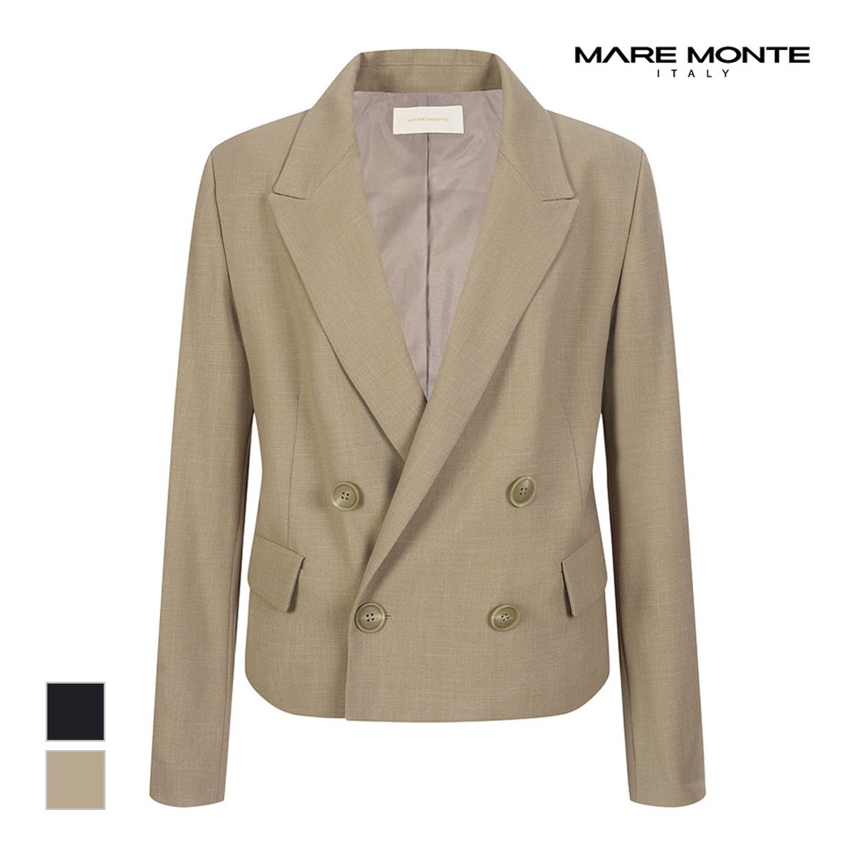 마레몬떼(MAREMONTE) 테일러드 더블버튼 자켓_M238MJK51S0