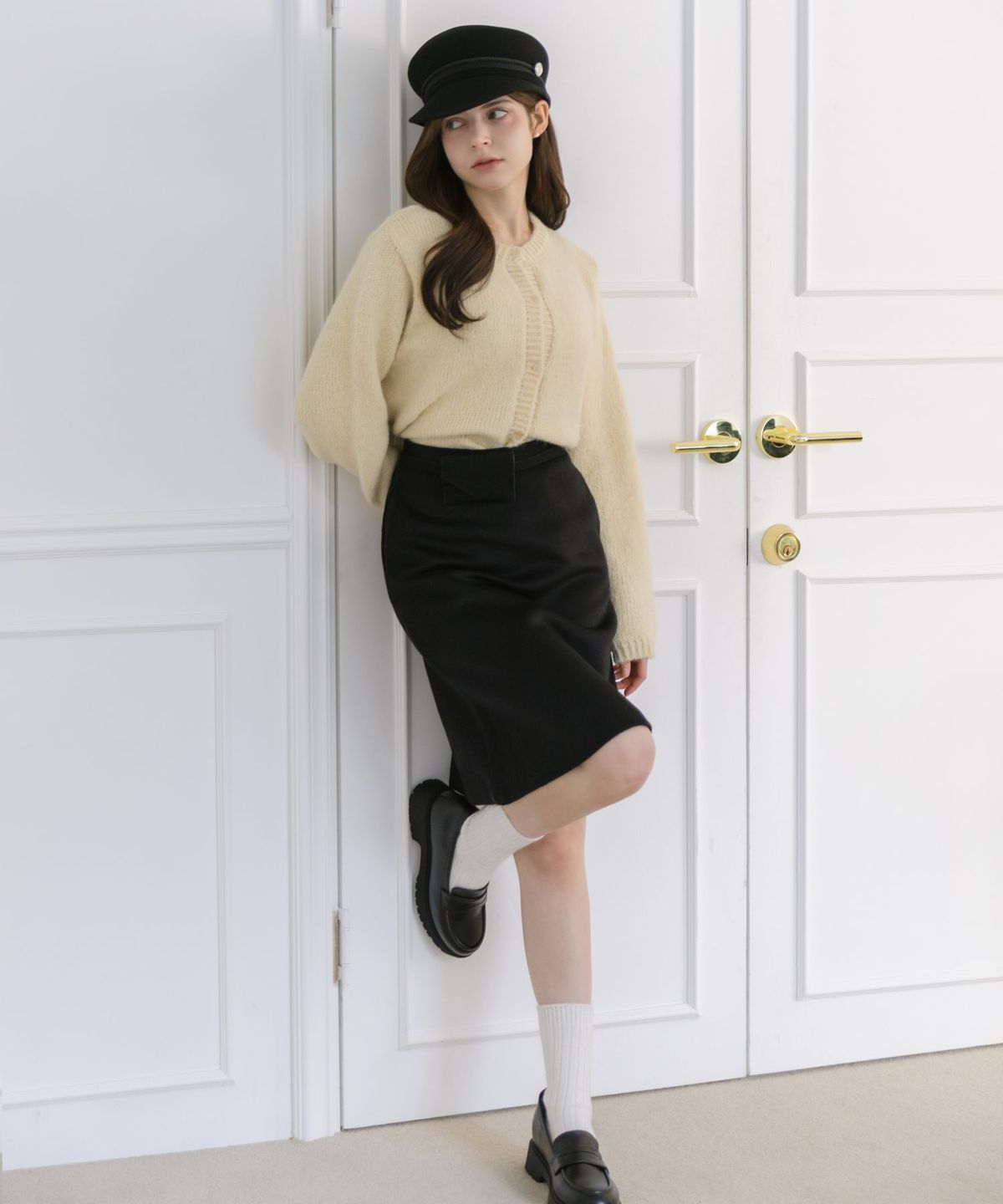 디퍼슈(DIFFERSHOE) 올렌 로퍼 6CM [블랙]