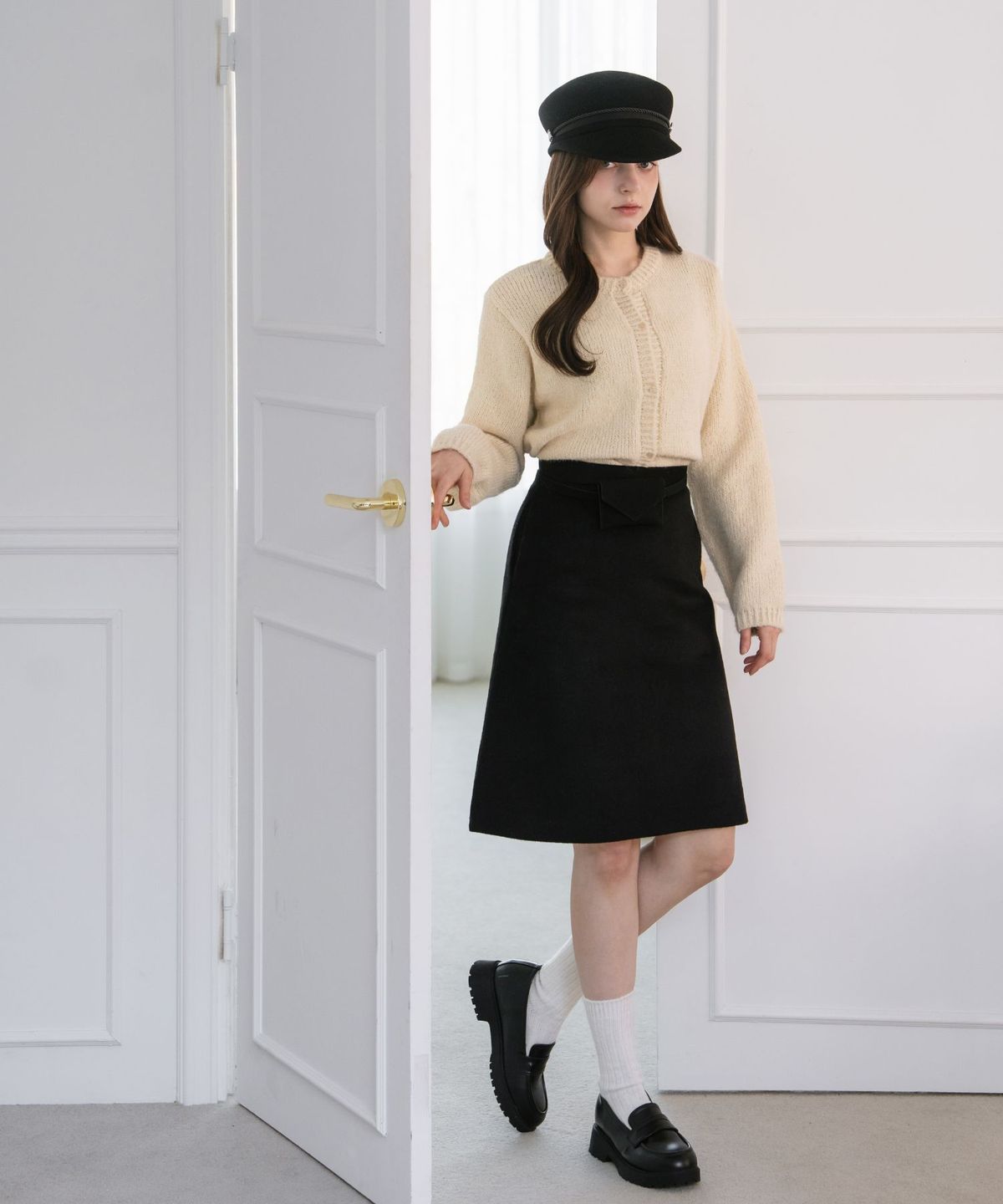 디퍼슈(DIFFERSHOE) 올렌 로퍼 6CM [블랙]