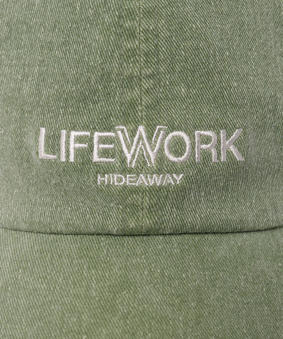 라이프워크(LIFEWORK) 공용) 로고 자수 워싱 소프트 볼캡