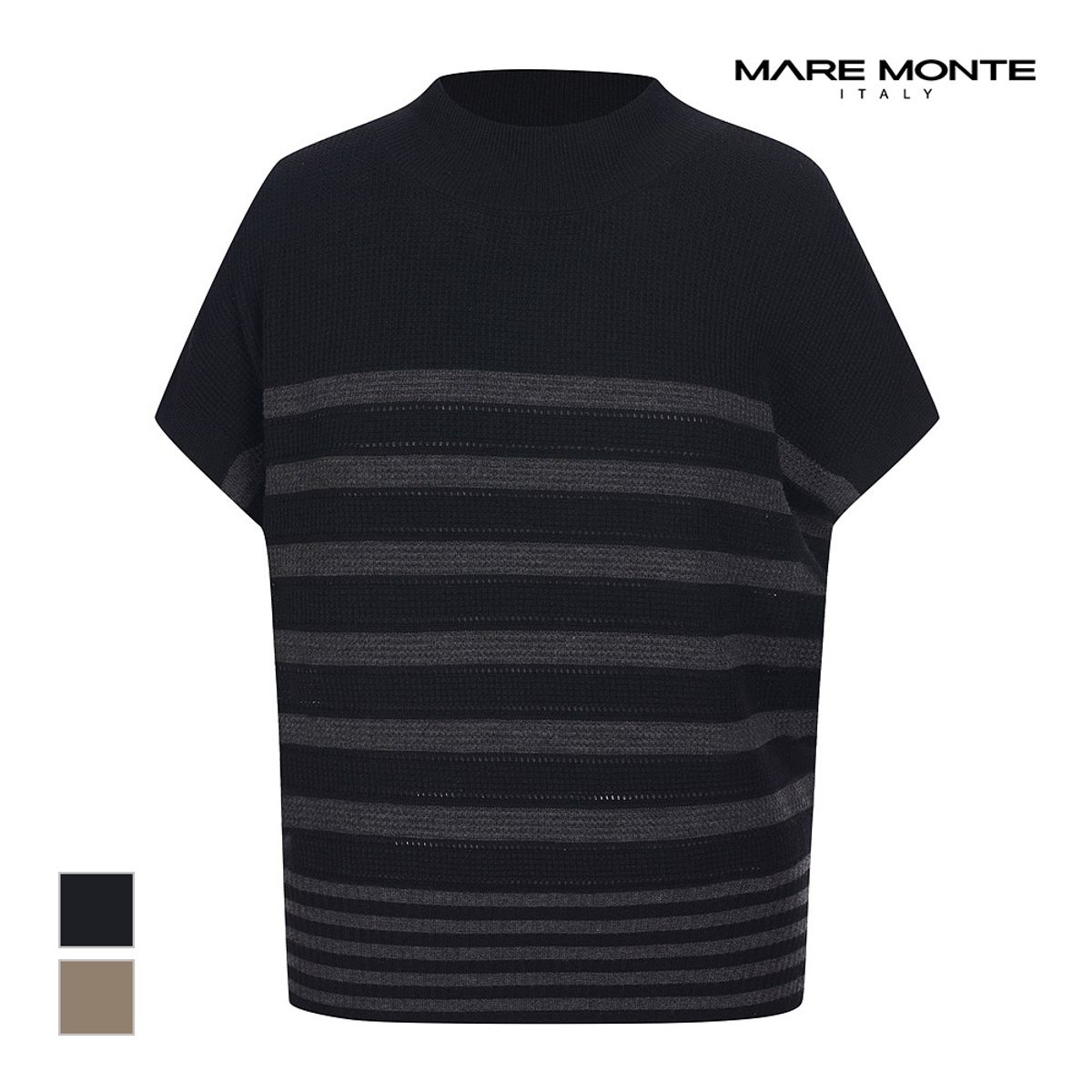 마레몬떼(MAREMONTE) 스트라이프 민소매 니트_M239MKT61P0