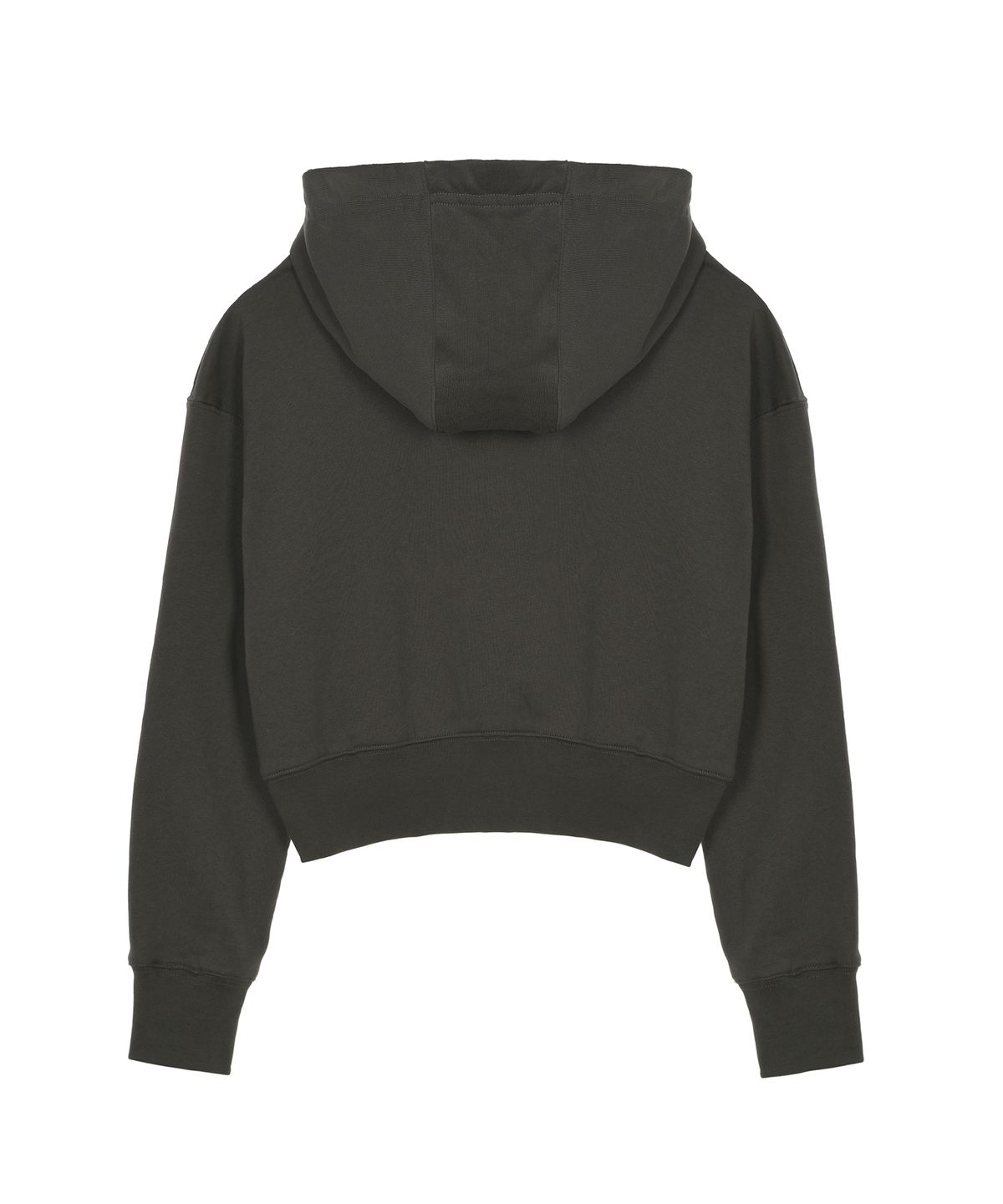 닉앤니콜(NICK&NICOLE) NNN PATCH CROP HOOD ZIP UP_BROWN