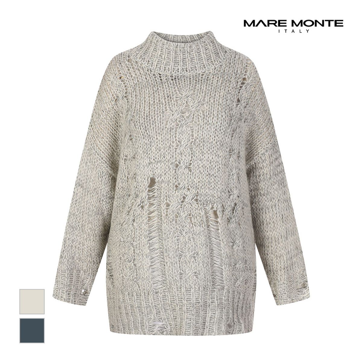 마레몬떼(MAREMONTE) 믹스짜임 디자인 니트_M23NMKT88P0