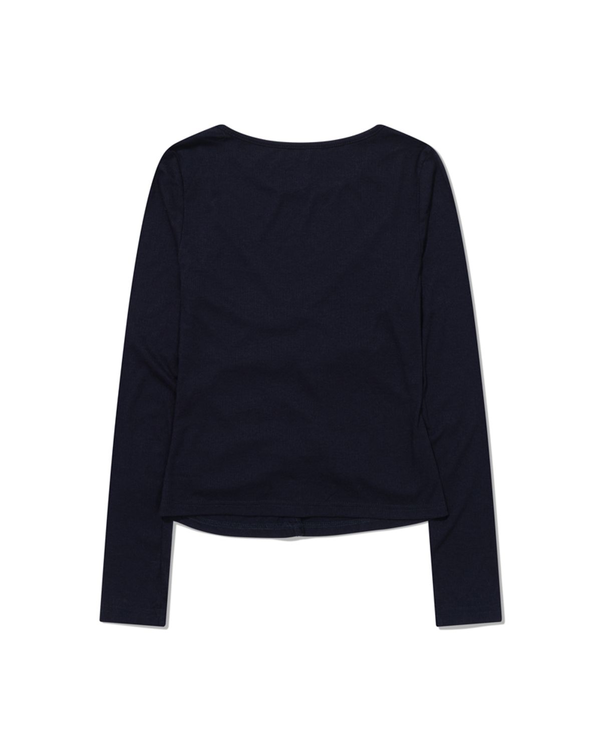 모아(MOAA) Shimmer Button Long sleeve (NAVY)
