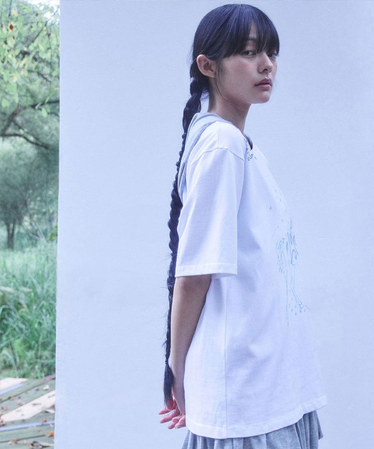 퓨레(PUREE) Totem horse boxy tee