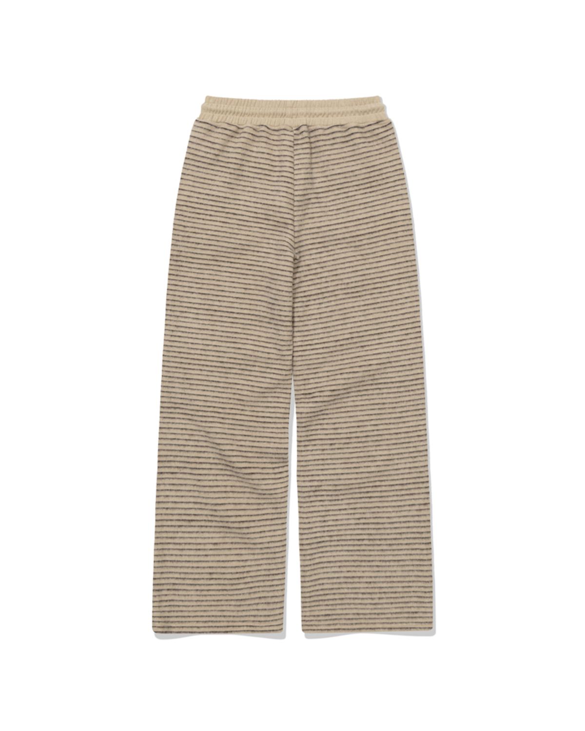 모아(MOAA) Fuzzy Stripe Pants (BEIGE)