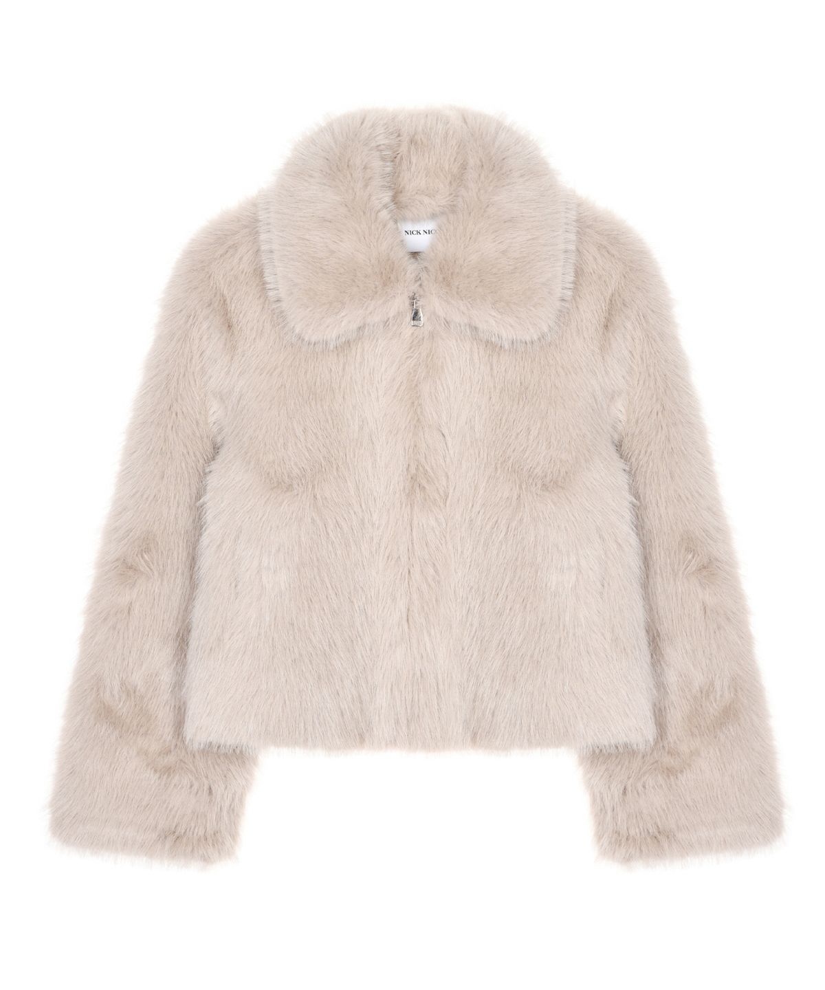 닉앤니콜(NICK&NICOLE) FAUX FUR ZIP UP JACKET_BEIGE