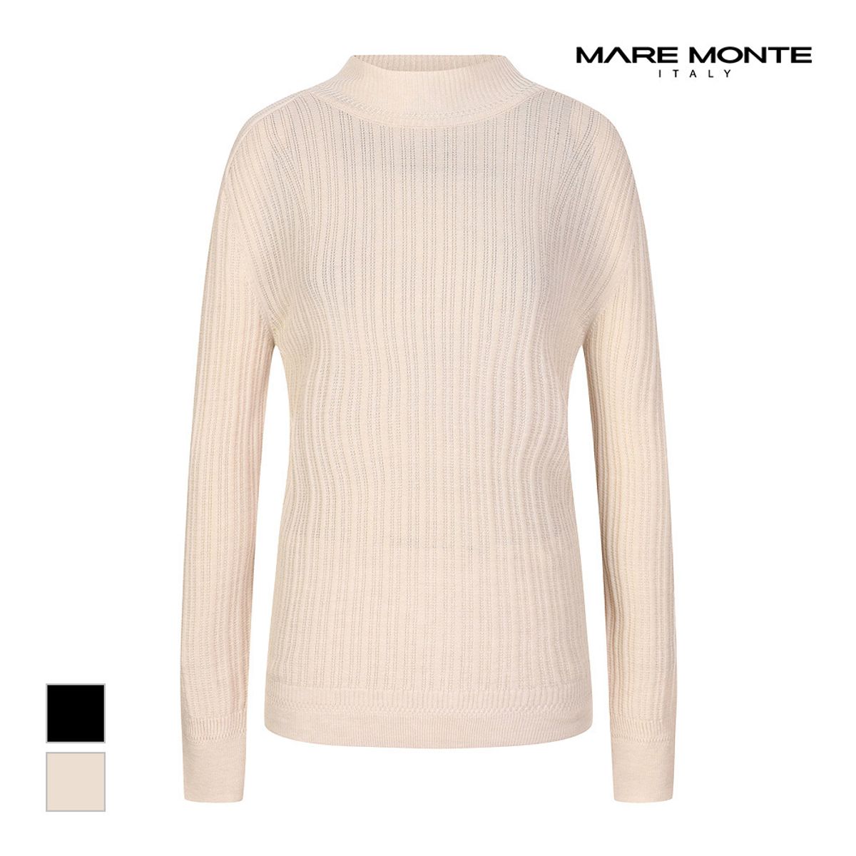마레몬떼(MAREMONTE) 슬림 반목넥 니트_M23OMKT70P0