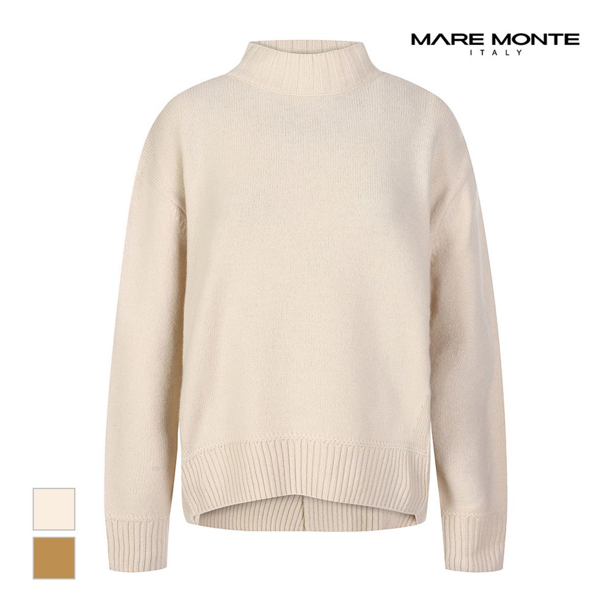 마레몬떼(MAREMONTE) 반목넥 디자인 니트_M23OMKT76P0