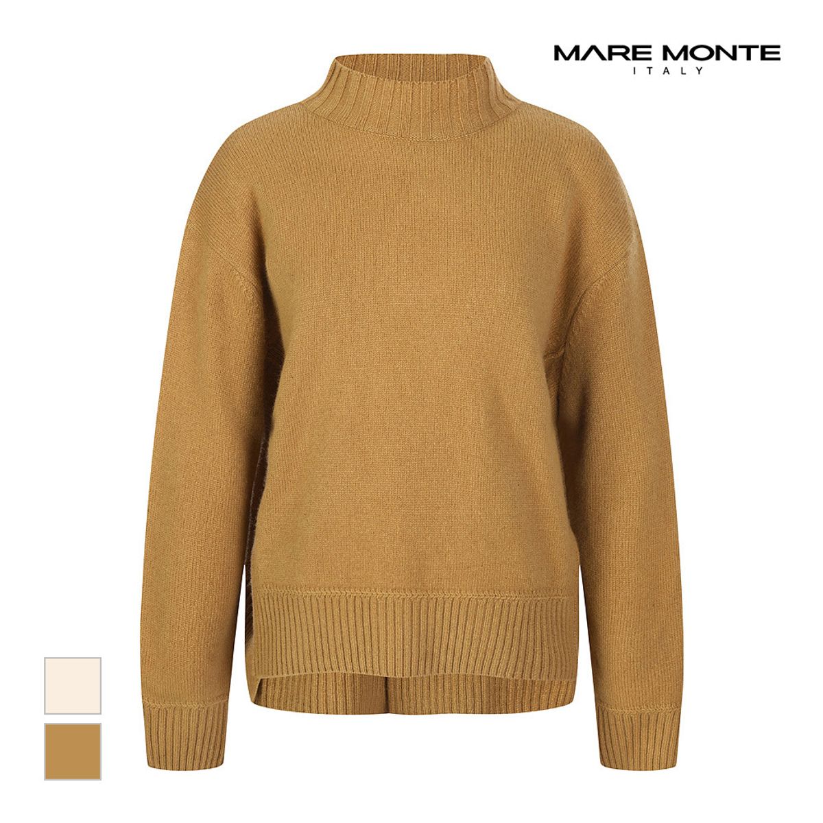 마레몬떼(MAREMONTE) 반목넥 디자인 니트_M23OMKT76P0