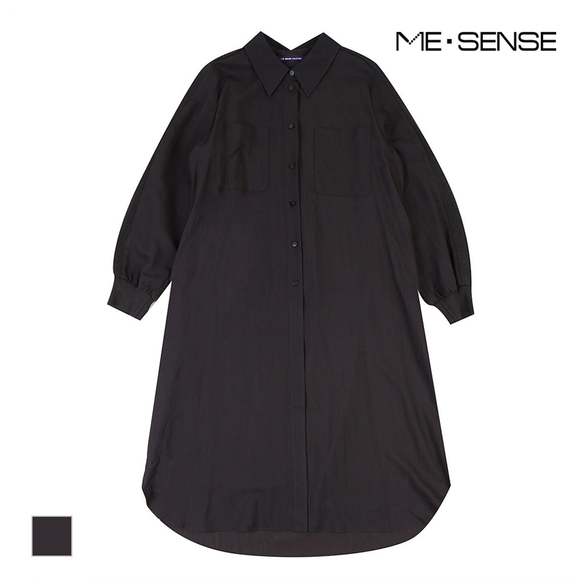 미센스(MESENSE) 니트배색 카라원피스_MB39OPM186A