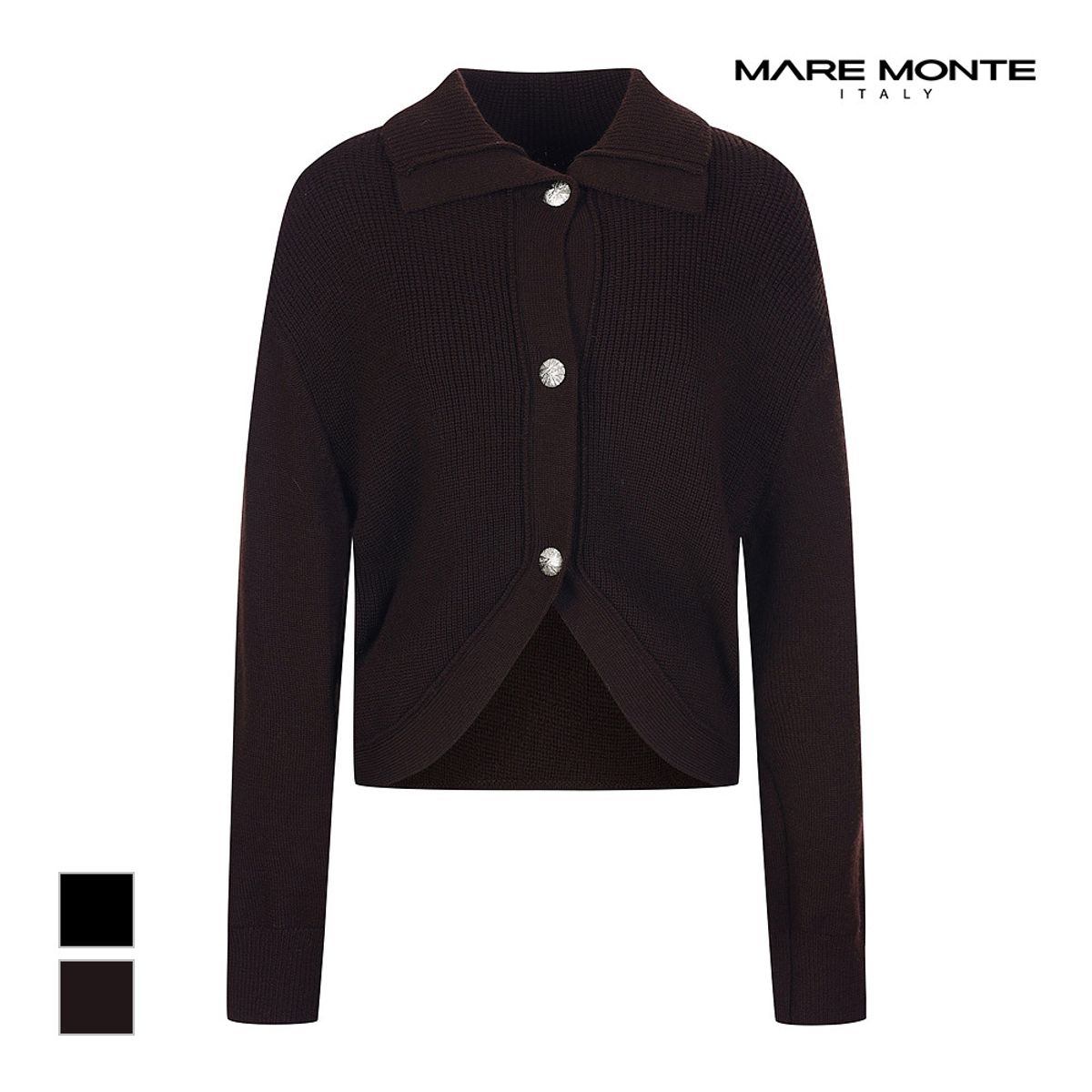 마레몬떼(MAREMONTE) 카라 언발니트가디건_M23OMKC56P0