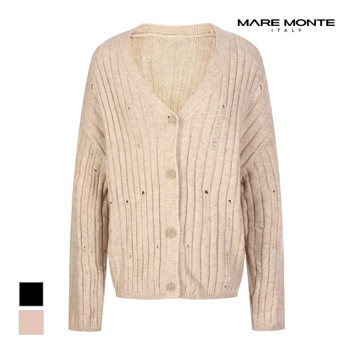 마레몬떼(MAREMONTE) 베이직 버튼 니트가디건_M23OMKC57P0
