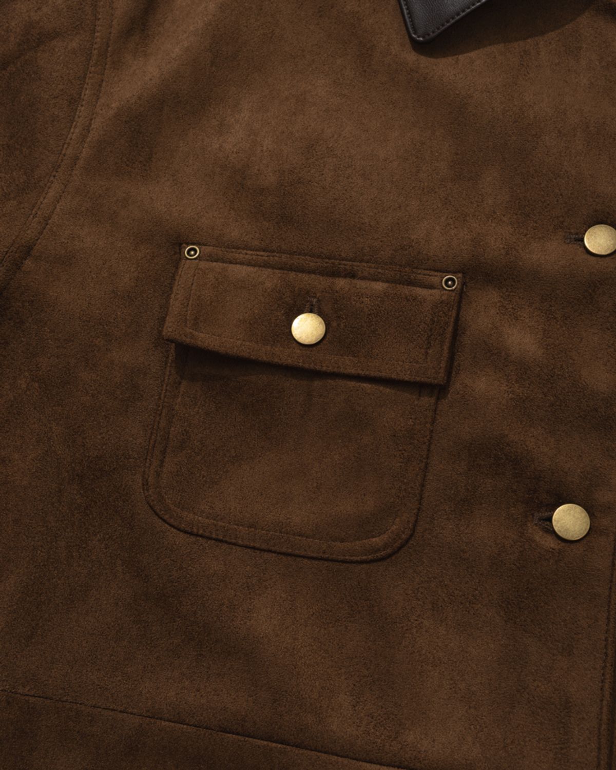 모아(MOAA) Artisan Stitch car coat (Dark Umber)